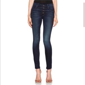 EUC MOTHER Pixie Skinny Button Front Jeans Size 24